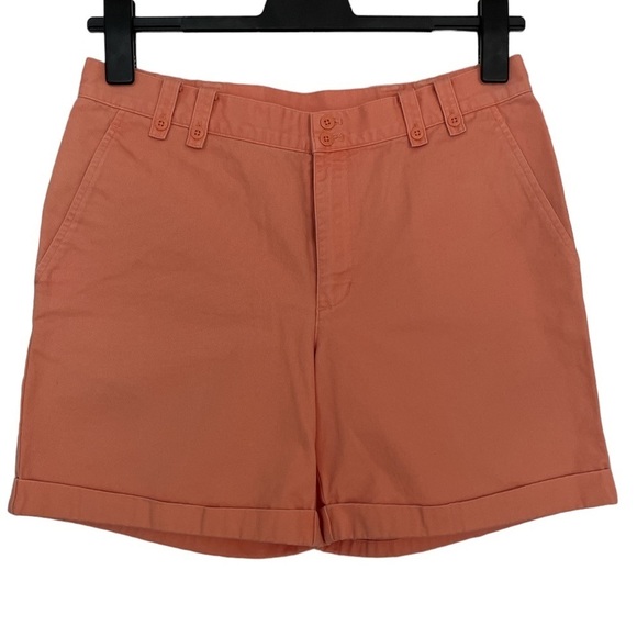 Lauren by Ralph Lauren, Peach Classic Chino Shorts, Size 8 - Picture 1 of 5